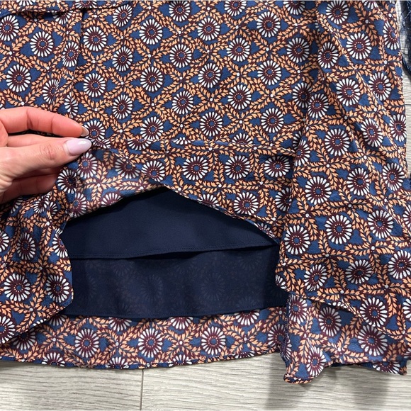 Derek Lam 10 Crosby Multi Printed Silk V-Neck Dress - Picture 9 of 12